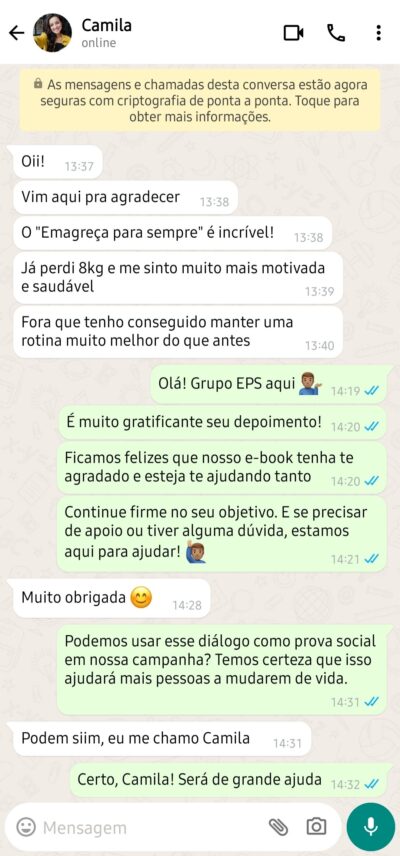 Depoimento 8 (Camila)