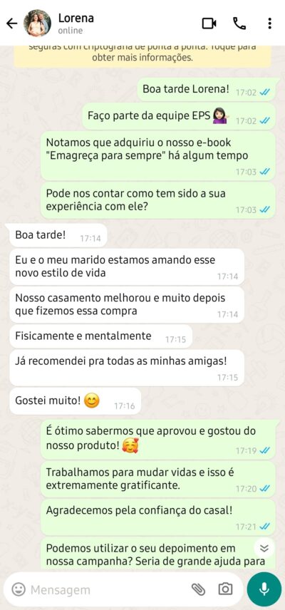 Depoimento 5 (Lorena)